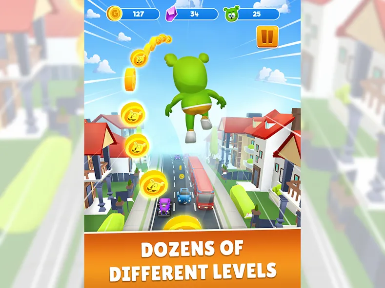 Скачать Gummy Bear Run: Running Games [MOD: безлимитные монеты и все скины] — скриншот 5