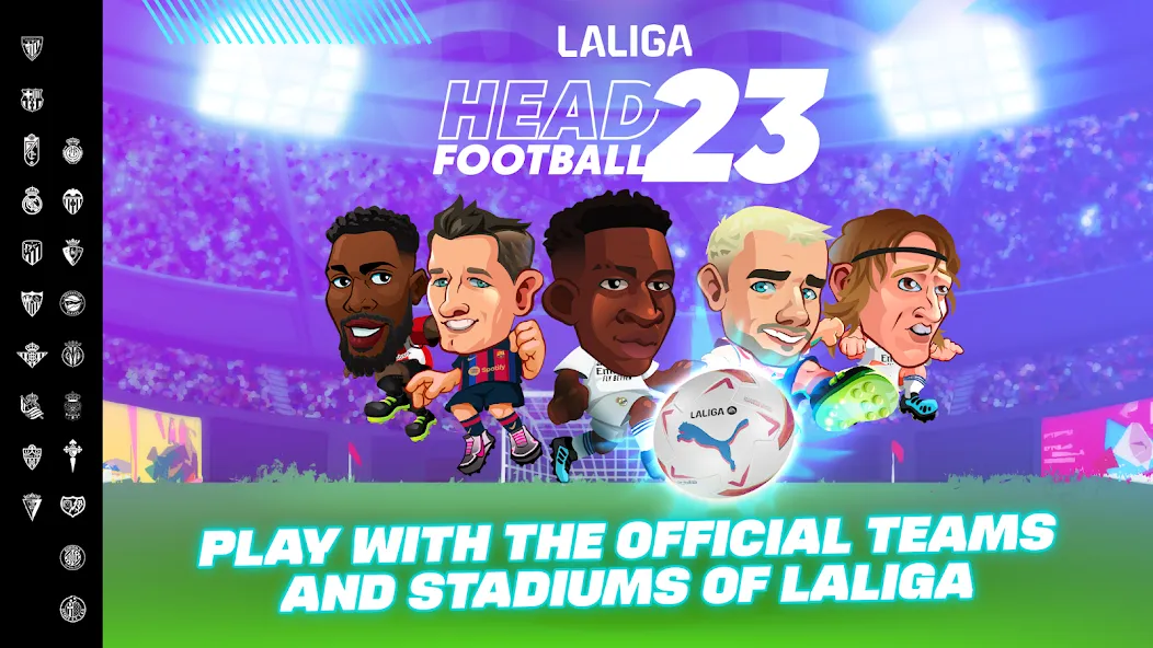Скачать взлом LALIGA Head Football 23 SOCCER [MOD: безлимитные монеты и все команды открыты] — скриншот 1