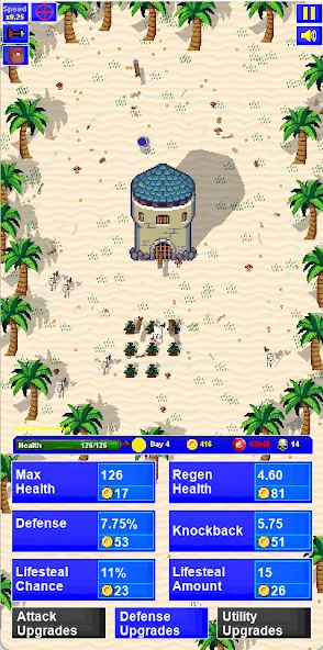 Скачать Lone Tower Roguelike Defense [MOD: неограниченные ресурсы и усиленная башня] — скриншот 5