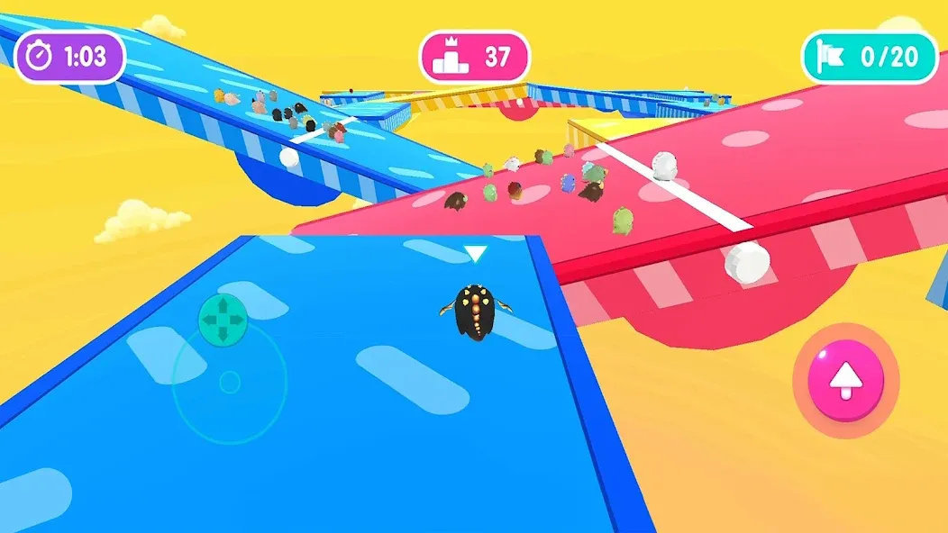 Fall.io - Race of Dino [MOD: без рекламы и все динозавры открыты] — Скачать бесплатно (APK) — скриншот 2