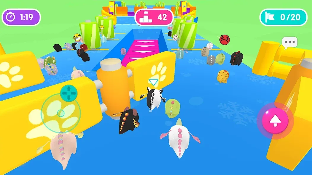 Fall.io - Race of Dino [MOD: без рекламы и все динозавры открыты] — Скачать бесплатно (APK) — скриншот 5