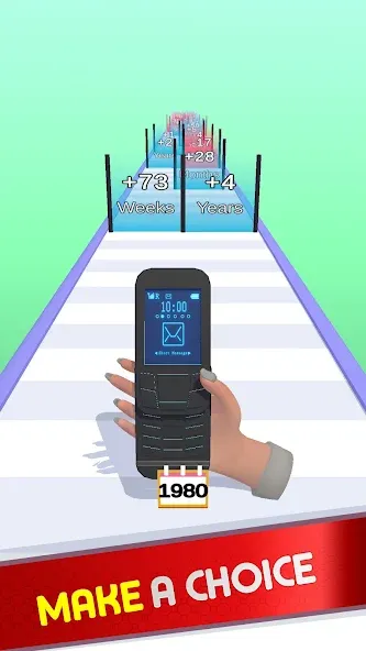 Взломанная Phone Runner Evolution Race 3D [MOD: без рекламы и много денег] на Андроид — скриншот 2