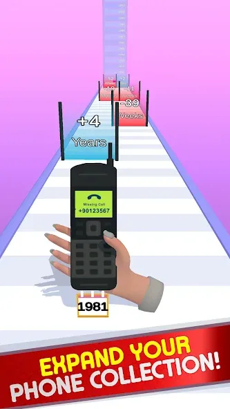 Взломанная Phone Runner Evolution Race 3D [MOD: без рекламы и много денег] на Андроид — скриншот 3
