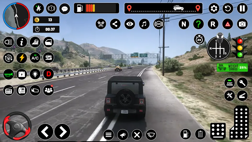 Offroad Jeep Driving & Parking [MOD: безлимитные деньги и топливный запас] (Бесплатно / APK) — скриншот 1