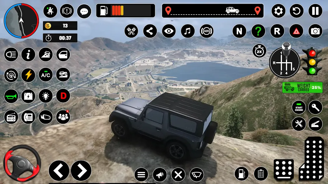 Offroad Jeep Driving & Parking [MOD: безлимитные деньги и топливный запас] (Бесплатно / APK) — скриншот 3