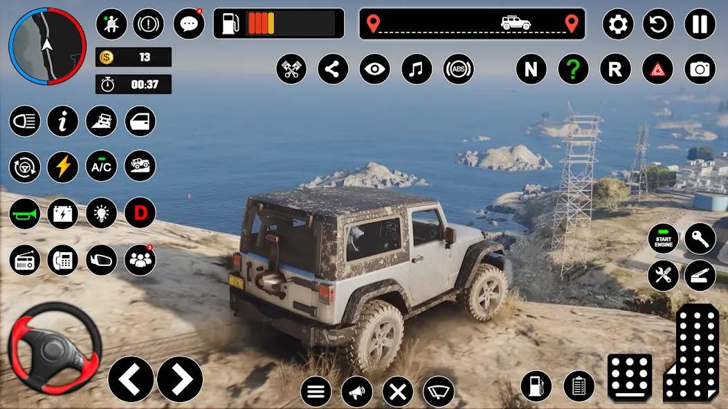 Offroad Jeep Driving & Parking [MOD: безлимитные деньги и топливный запас] (Бесплатно / APK) — скриншот 5