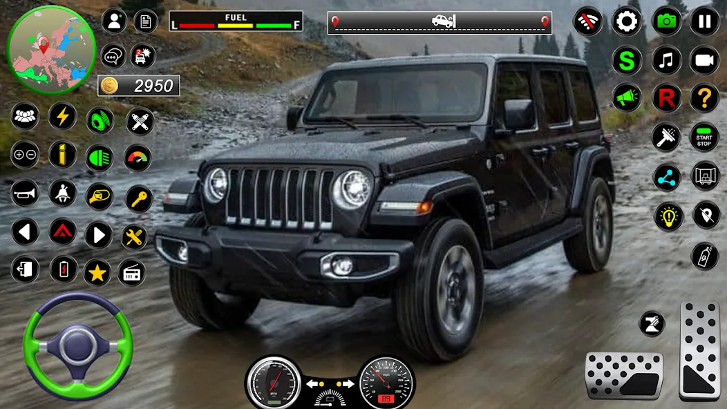 Jeep Driving Simulator offRoad [MOD: безлимитные деньги и все машины открыты] — Скачать бесплатно (APK) — скриншот 1