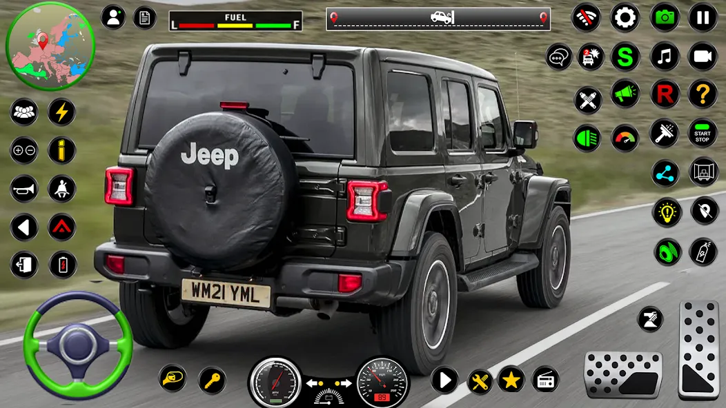 Jeep Driving Simulator offRoad [MOD: безлимитные деньги и все машины открыты] — Скачать бесплатно (APK) — скриншот 3
