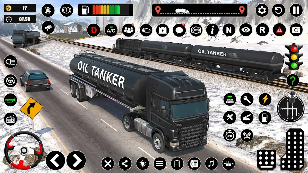Oil Truck Games: Driving Games [MOD: безлимитные деньги и топливо] — Скачать бесплатно (APK) — скриншот 3