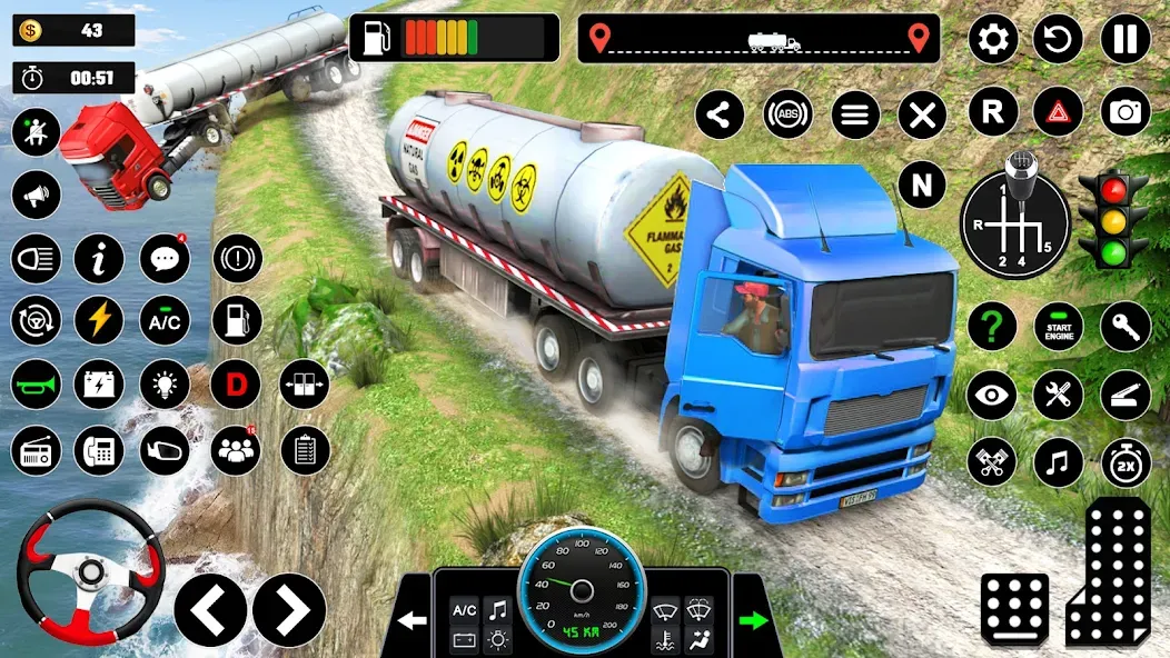 Oil Truck Games: Driving Games [MOD: безлимитные деньги и топливо] — Скачать бесплатно (APK) — скриншот 5