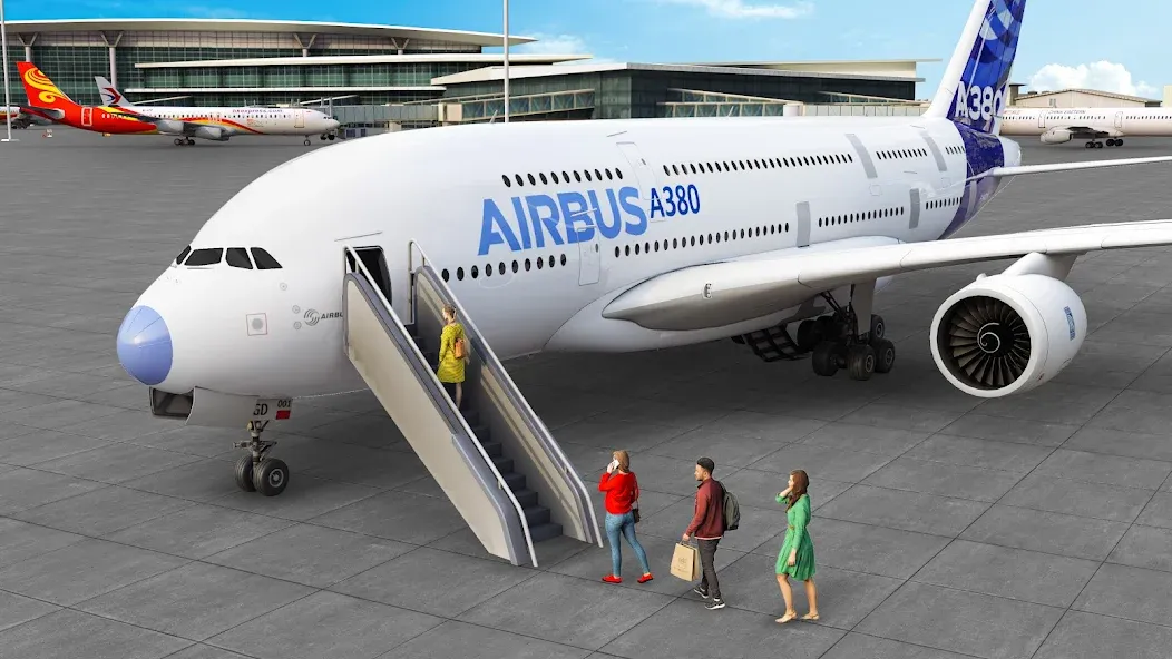 Airplane Flight Simulator 2023 [MOD: безлимитные деньги и топливо] — Скачать бесплатно (APK) — скриншот 1
