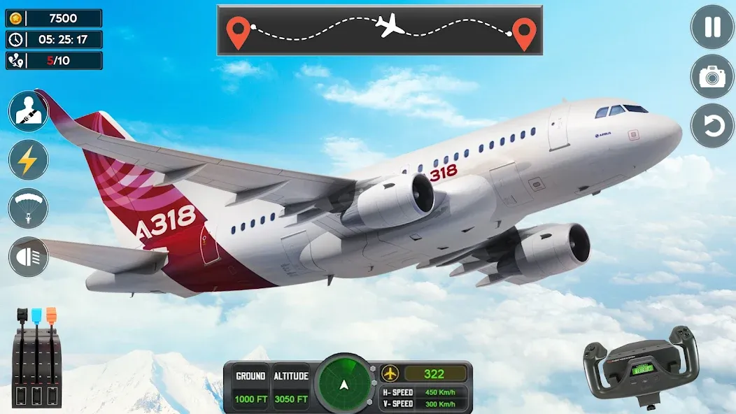 Airplane Flight Simulator 2023 [MOD: безлимитные деньги и топливо] — Скачать бесплатно (APK) — скриншот 4