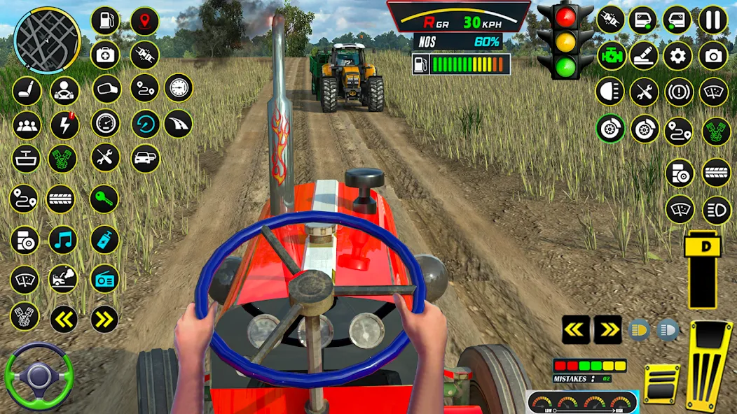 Скачать Farming Tractor Game Simulator [MOD: новая техника и богатый урожай] на телефон — скриншот 1