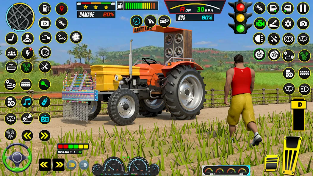 Скачать Farming Tractor Game Simulator [MOD: новая техника и богатый урожай] на телефон — скриншот 2