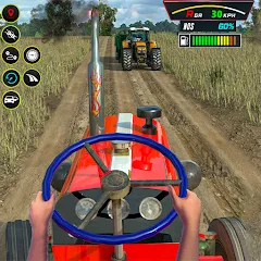 Скачать Farming Tractor Game Simulator [MOD: новая техника и богатый урожай] на телефон