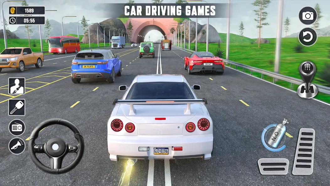 Real Highway Car Racing Games [MOD: безлимитные деньги и все машины открыты] последняя версия — скриншот 1