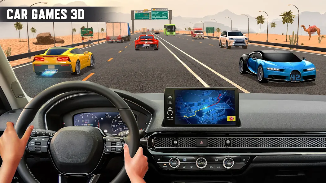 Real Highway Car Racing Games [MOD: безлимитные деньги и все машины открыты] последняя версия — скриншот 4