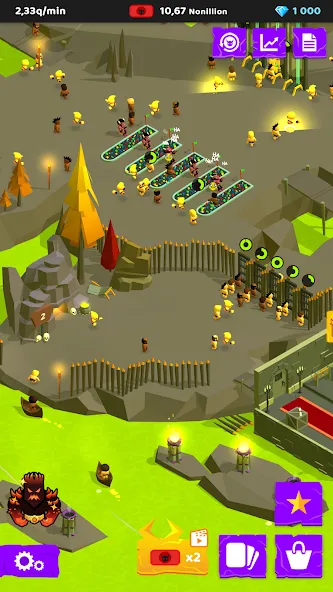 Взломанная Hell: Idle Evil Tycoon Sim [MOD: безлимитные деньги и все улучшения] на Андроид — скриншот 3