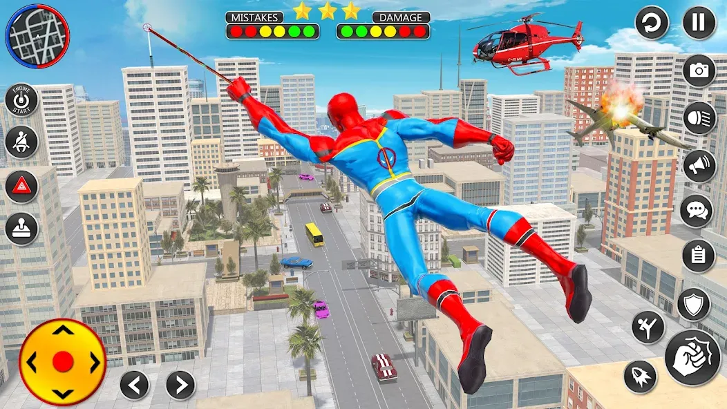 Скачать Spider Rope Hero Spider Games [MOD: безлимитные деньги и алмазы] — скриншот 1