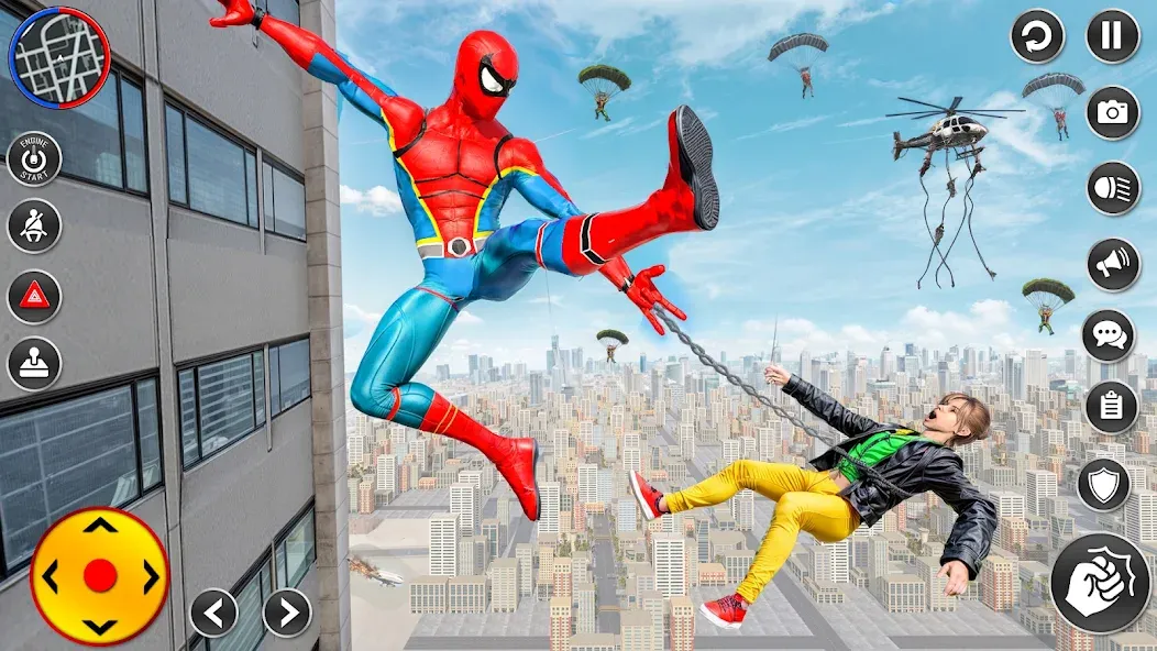 Скачать Spider Rope Hero Spider Games [MOD: безлимитные деньги и алмазы] — скриншот 2