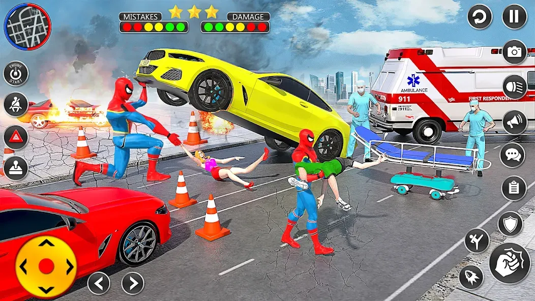 Скачать Spider Rope Hero Spider Games [MOD: безлимитные деньги и алмазы] — скриншот 4
