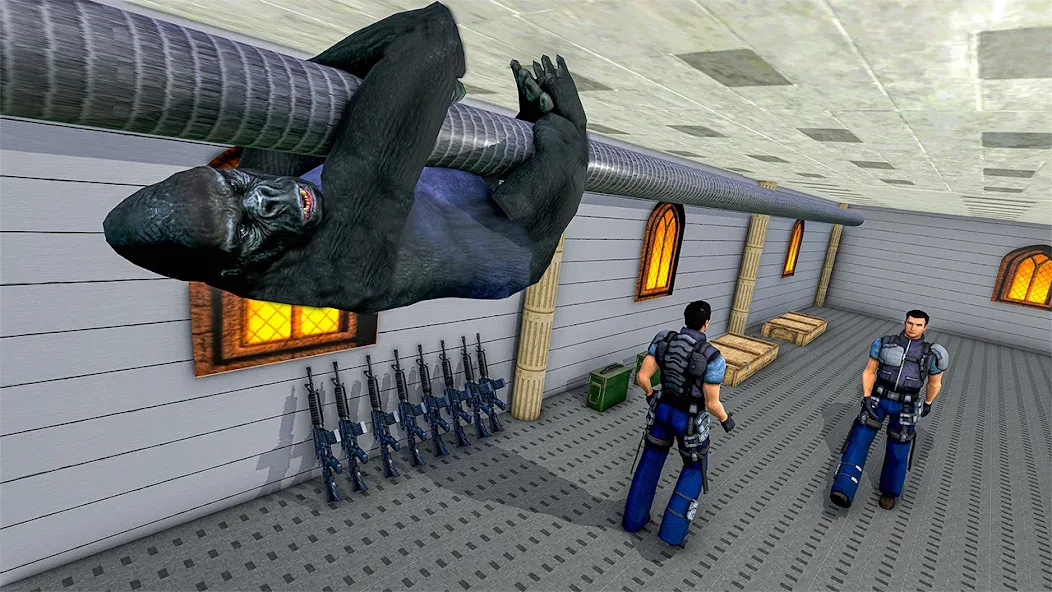 Скачать взлом Gorilla Smash City Escape Jail [MOD: безлимитные деньги и суперсила] — скриншот 2