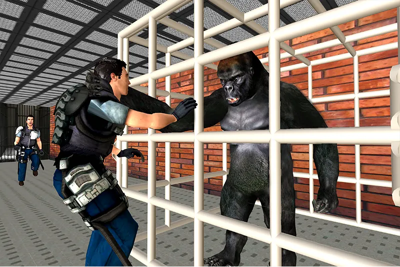 Скачать взлом Gorilla Smash City Escape Jail [MOD: безлимитные деньги и суперсила] — скриншот 3