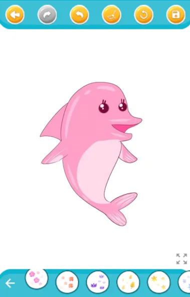 dolphin coloring game [MOD: без рекламы и открыты все раскраски] — Скачать бесплатно (APK) — скриншот 2