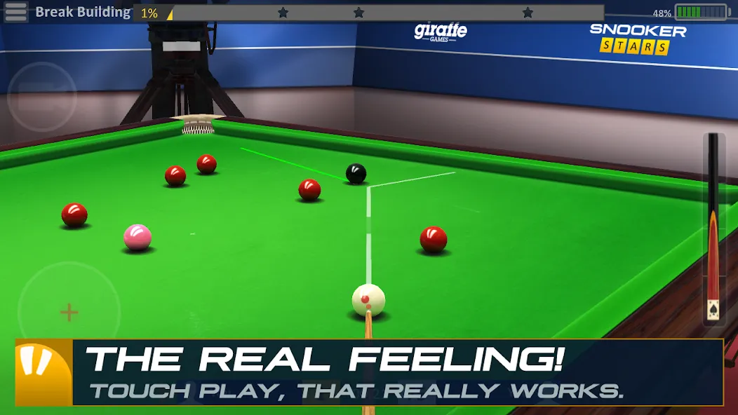 Взломанная Snooker Stars - 3D Online Spor [MOD: безлимитные деньги и все кии] на Андроид — скриншот 2
