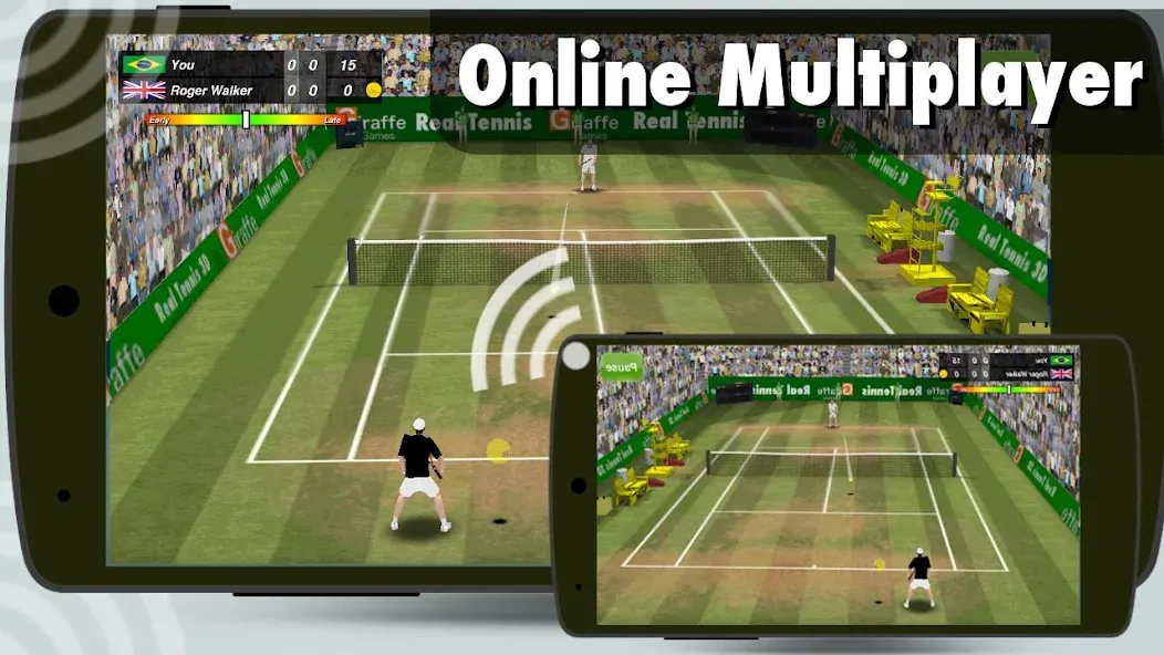 Tennis Champion 3D - Online Sp [MOD: без рекламы и много монет] — Скачать бесплатно (APK) — скриншот 2