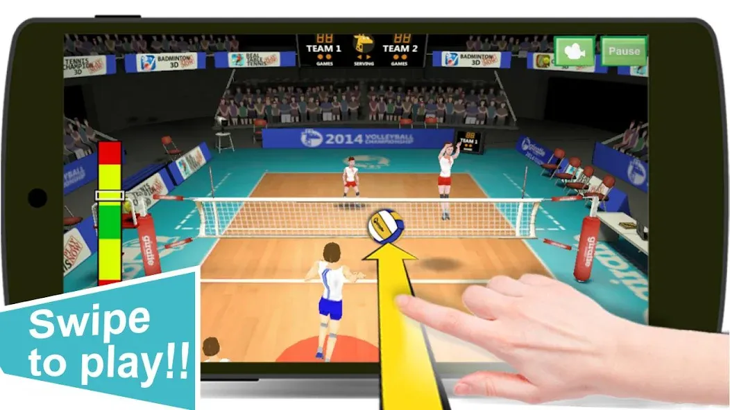 Volleyball Champions 3D - Onli [MOD: безлимитные монеты и энергия] (Бесплатно / APK) — скриншот 2