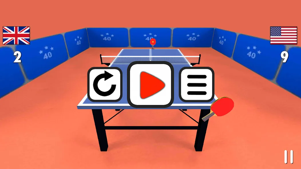 Скачать Table Tennis 3D [MOD: безлимитные деньги и все ракетки] на телефон — скриншот 4