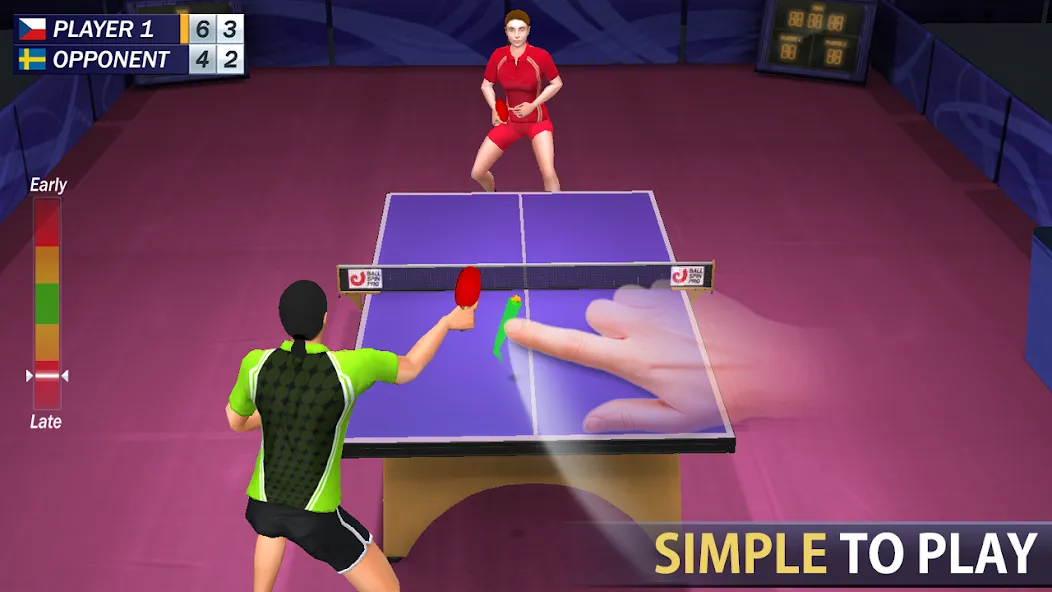 Table Tennis [MOD: безлимитные монеты и все ракетки] на Андроид — скриншот 1