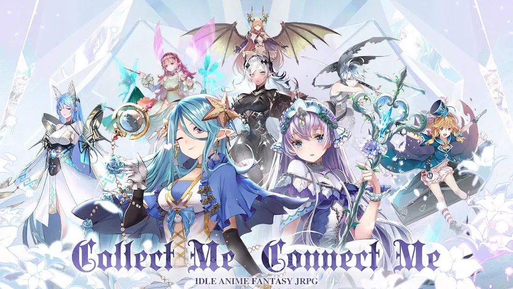 Girls' Connect: Idle RPG [MOD: безлимитные ресурсы и алмазы] — Скачать бесплатно (APK) — скриншот 1