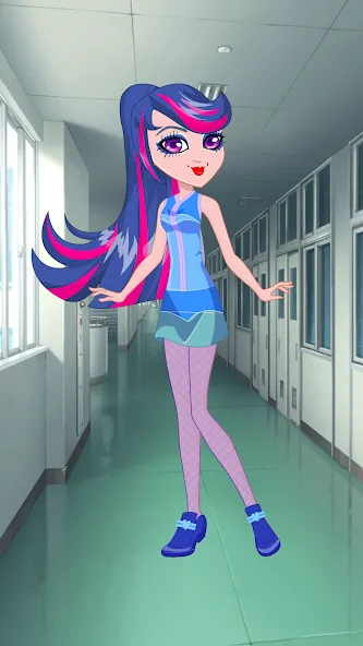 Pony College Student Dress Up [MOD: разблокированы все наряды и аксессуары] — Скачать бесплатно (APK) — скриншот 1