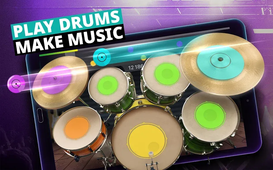 Скачать Drum Kit Music Games Simulator [MOD: реалистичная игра на барабанах] — скриншот 5