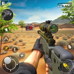 Взломанная Fps Shooting Gun War: Gun Game [MOD: безлимитные патроны и оружие] на Андроид