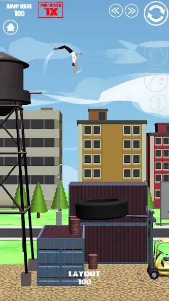SWAGFLIP - Parkour Origins [MOD: безлимитные деньги и все уровни] (Бесплатно / APK) — скриншот 2