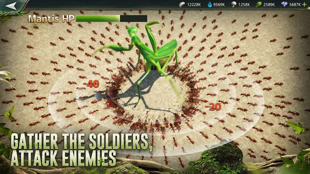 Ant Legion: For The Swarm [MOD: безлимитные ресурсы и ускоренное развитие] последняя версия — скриншот 4