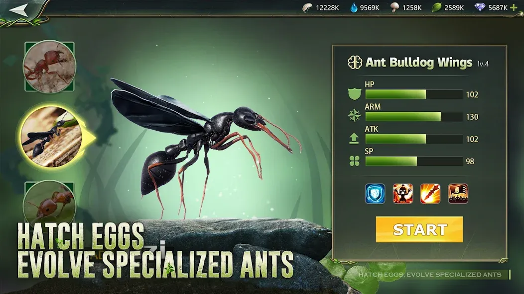 Ant Legion: For The Swarm [MOD: безлимитные ресурсы и ускоренное развитие] последняя версия — скриншот 5