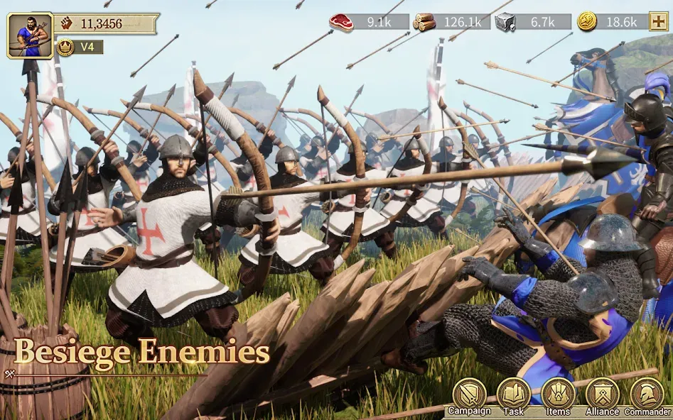 Game of Empires:Warring Realms [MOD: безлимитные ресурсы и ускоренное строительство] на Андроид — скриншот 1