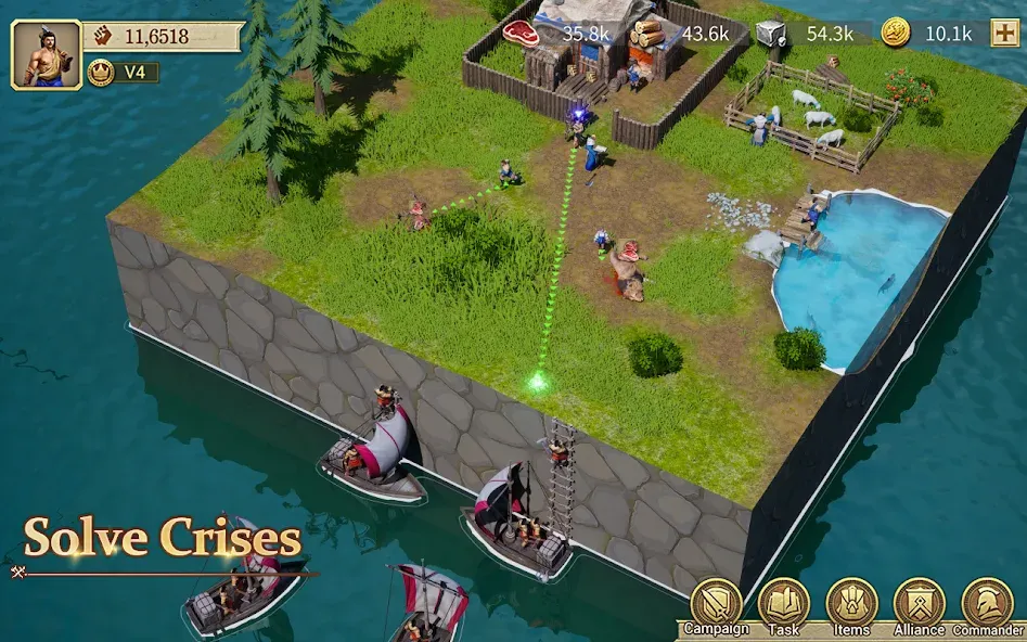 Game of Empires:Warring Realms [MOD: безлимитные ресурсы и ускоренное строительство] на Андроид — скриншот 4