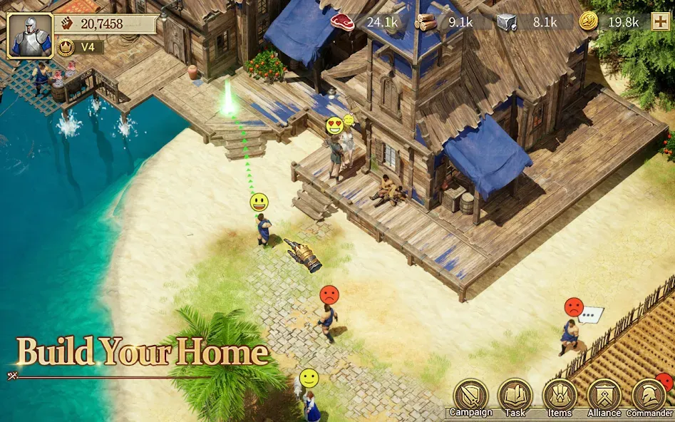 Game of Empires:Warring Realms [MOD: безлимитные ресурсы и ускоренное строительство] на Андроид — скриншот 5