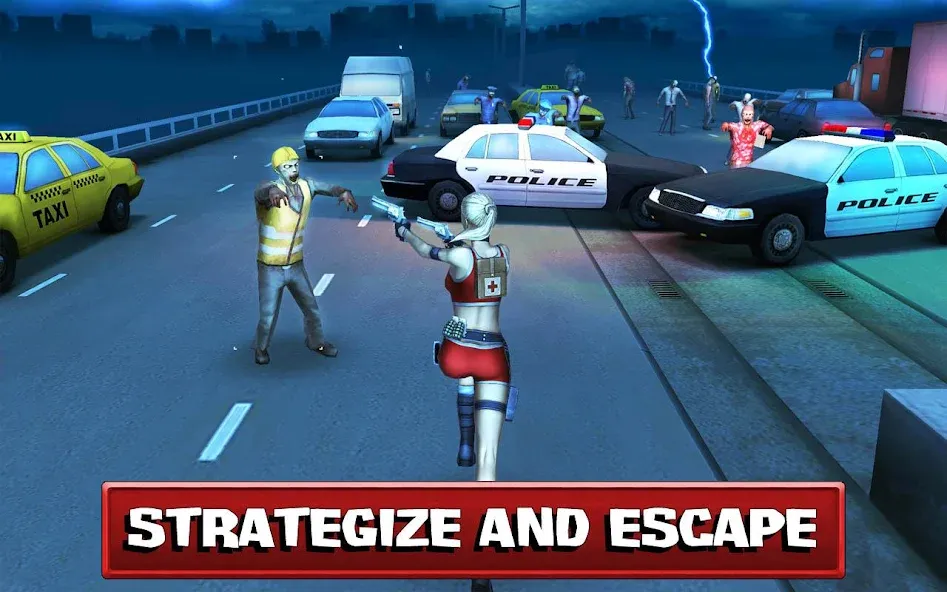 Скачать взлом Dead Route: Zombie Apocalypse [MOD: безлимитные деньги и патроны] — скриншот 3