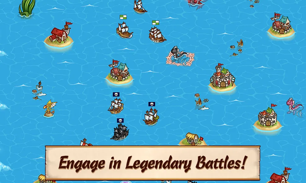 Скачать Pirates of Everseas [MOD: безлимитные ресурсы и быстрый прогресс] на телефон — скриншот 3
