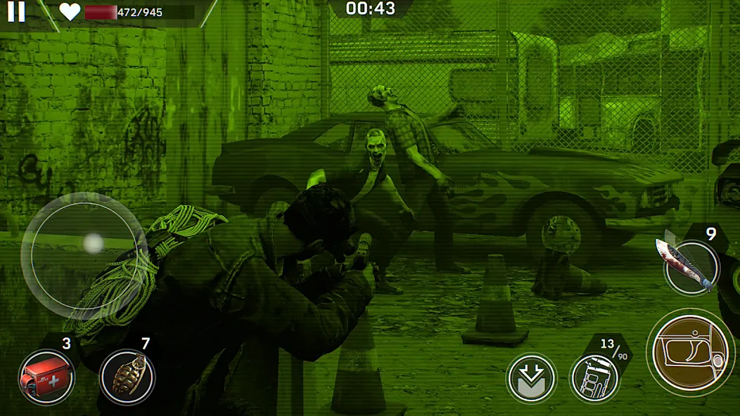 Скачать взлом Left to Survive: Zombie Games [MOD: безлимитные ресурсы и оружие] — скриншот 4
