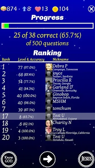 Jesus Bible Trivia Games Quiz [MOD: открыты все библейские викторины] на Андроид — скриншот 5