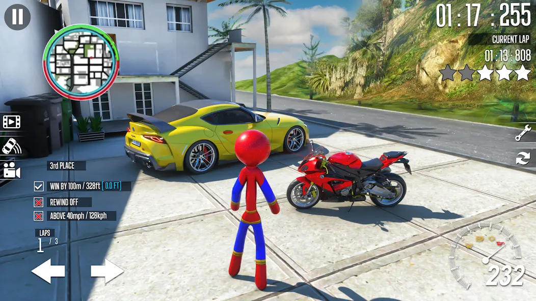 Spider Game-Stickman Rope Hero [MOD: безлимитные монеты и полёт] (Бесплатно / APK) — скриншот 1