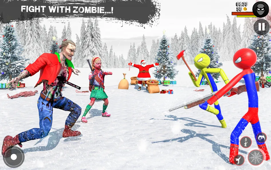 Spider Game-Stickman Rope Hero [MOD: безлимитные монеты и полёт] (Бесплатно / APK) — скриншот 4