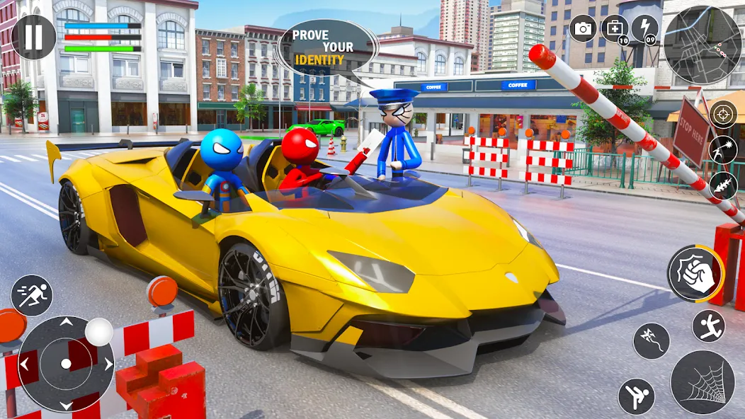 Spider Game-Stickman Rope Hero [MOD: безлимитные монеты и полёт] (Бесплатно / APK) — скриншот 5